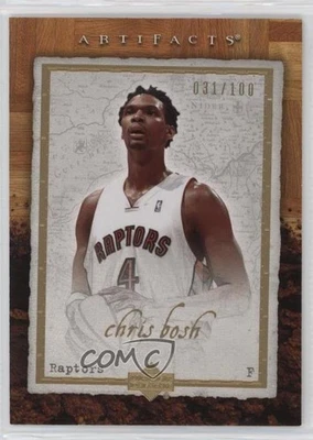 2007-08 Upper Deck Artifacts Gold /100 Chris Bosh #91 HOF - Image 1 of 2