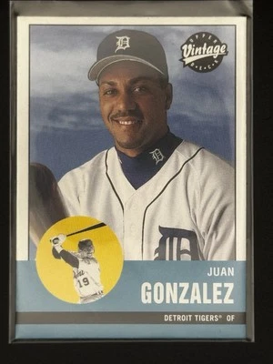 2001 Upper Deck Vintage #118 Juan Gonzalez Detroit Tigers - Image 1 of 3