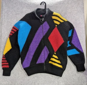 Vintage IB Diffusion Sport Sweater c 1989 Geometic 80s 1980s Size M Medium  - Bild 1 von 6