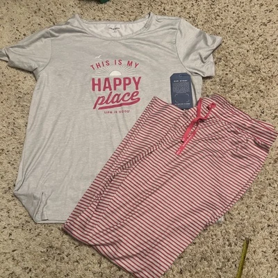 Большой пижамный набор Life Is Good This Is My Happy Place комплект пижамы для отдыха - Изображение 1 из 4