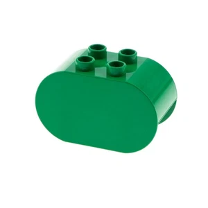 1x Lego Duplo Bau Stein 2x4x2 abgerundet grün Basic 9054 9052 2370 6448 4198 - Picture 1 of 1