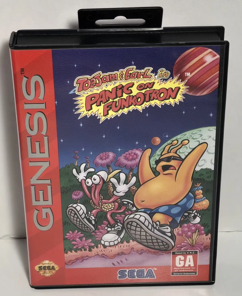 Sega Genesis ToeJam & Earl in Panic On Funkotron Video Game Cartridge With Case - Image 1 of 4