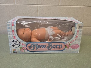 Rare Vintage 1986 Barval  La Baby Realistic Boy Baby Doll  NIB - Picture 1 of 8