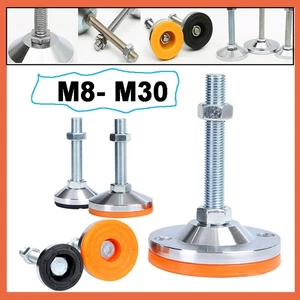 M8-M30 Levelling Height Adjustable Machine Furniture Feet with Lock Nut 50-200mm - Picture 1 of 74