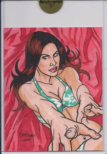 2009 BENCHWARMER - M. DOS SANTOS - COLOR SKETCH CARD - 1/1 - Picture 1 of 1