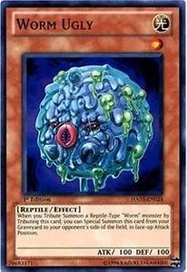 3X Worm Ugly HA03-EN024 / 1A EDICIÓN / SÚPER RARO / ¡COMO NUEVO! / YU-GI-OH - Imagen 1 de 1