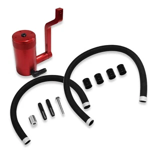 Aluminum Alloy Billet Catch Can Red/Black For HEMI 5.7L/6.4L 2011-2023 - Picture 1 of 14