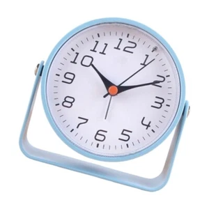 Vintage Steampunk Desk Clock Quiet NonTicking Small Table top Clock for Home - Picture 1 of 13