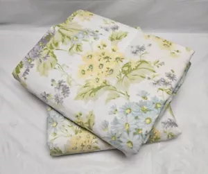 2 Vintage Laura Ashley Gänseblümchen Blumen Vorhänge/Vorhänge Cottage 41""x86"" USA - Bild 1 von 6