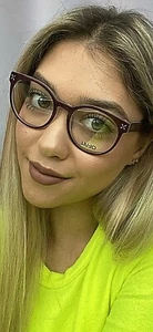 Nuevo marco redondo de gafas para mujer LIU JO LJ 2649 LJ2649 609 borgoña 50 mm - Imagen 1 de 7
