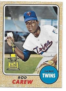 2017 Topps Update Baseball All Rookie Cup Asta Carew Twins - Foto 1 di 2