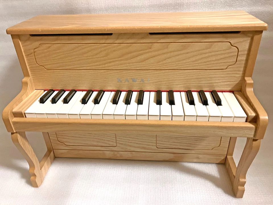 Kawai Mini Upright Piano 1154 Toy Piano 32-Key Natural  Wood - Image 1 of 4