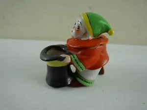 Vintage WWII Japan Porcelain Clown Jester Top Hat Cigarette & Match Holder NEW - Picture 1 of 6