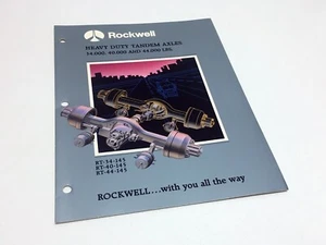 Folleto de camión Rockwell 1989 de alta resistencia ejes tándem - Imagen 1 de 1