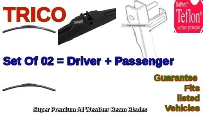 Juego de 2 escobillas limpiaparabrisas Trico Premium 2002-2012 MERCEDES-BENZ = 02 piezas izquierda + derecha Foto 1 de 4