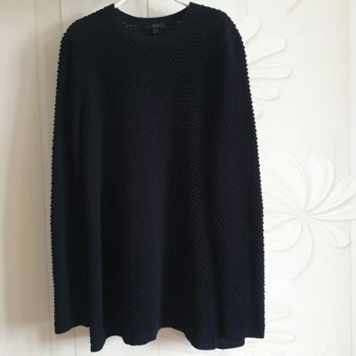 COS Womens   Black Jumper S Bobble textured Long Sleeve Round Neck Sweater tunic - Image 1 of 4