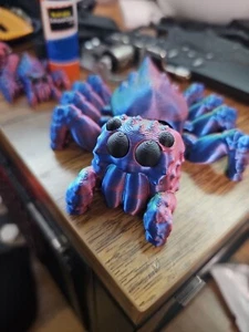 Jumping Spider Flexi Figure Articulated 3D Printed Novelty Collectable - Picture 1 of 8