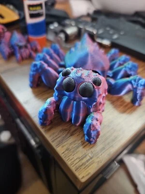 Jumping Spider Flexi Figure Articulated 3D Printed Novelty Collectable  - Image 1 of 4