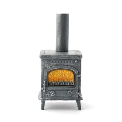 DOLLS HOUSE 1/12th STOVE WOOD BURNING - Image 1 of 2