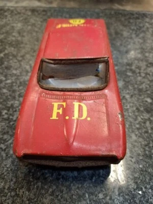 modellino pompieri latta giocattolo vintage SB167562 - Immagine 1 di 4