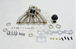 T3/T4 Top Mount Turbo Manifold+44mmWG For Toyota 1JZ GTE VVTi 3mm SS304 42mmOD - Picture 1 of 18