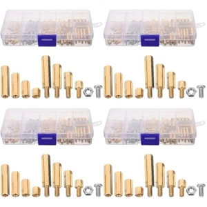 4 Sets Kupfersäulen-Set Motherboard-Befestigungsschrauben Computergehäuse - Afbeelding 1 van 12