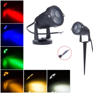 9W LED Flood Lights Landscape Garden Yard Path Light Flood Spot Lamp 6 Colors CA - Picture 1 of 7