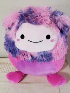 Neu mit Etikett Squishmallows 12 Fuß Hot Pink und Lila Bigfoot/Yeti Wokie ALDI Fund - Bild 1 von 2