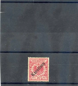 CAROLINE IS Sc 3a (MI 3I)*VF OG 1899 10pf CARMINE 48' SOBREIMPRESIÓN $125 - Imagen 1 de 1