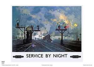 ENGINES TRAINS RETRO VINTAGE RAILWAY TRAVEL POSTER ADVERTSING ART RAIL - Picture 1 of 1