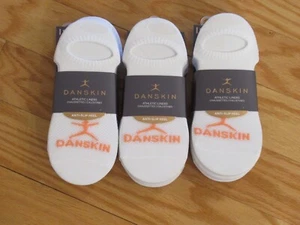 Calcetines forradores deportivos Danskin Logo para mujer No-Show con tacón antideslizante blancos 24 pares - Imagen 1 de 6