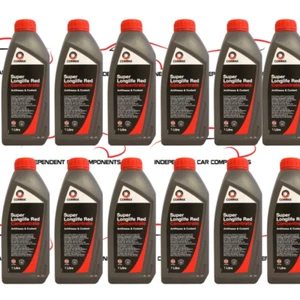 6x Comma Super Longlife Red Car Antifreeze & Coolant - Concentrate - 1 Litre 1L - Picture 1 of 1