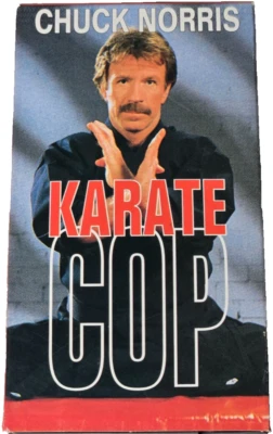 MNTEK Entertainment Chuck Norris in Karate Cop Action Adventure VHS Video Tape - Image 1 of 4