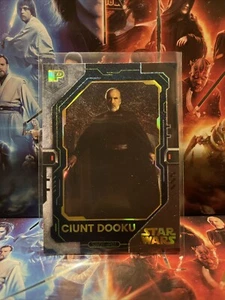 Count Dooku ERROR Star Wars Prerelease 2023 IP #01 Holofoil Chase 55pt Card - Picture 1 of 5