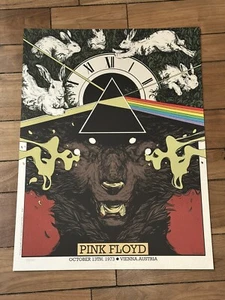 Poster Pink Floyd 13 ottobre 1973 Vienna Austria su Stardream di Wolfskulljack - Foto 1 di 1