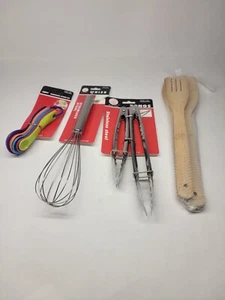 Cooking Utensil Set Stainless Steel 7 Piece Kitchen Gadget Tools wisk tongs - Picture 1 of 1