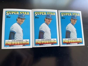 Chicago Cubs Ryne Sandberg Topps Stickercard 6 MLB Baseball Vintage 80s - Picture 1 of 2