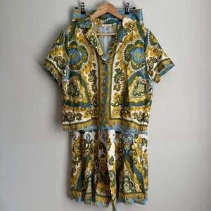 Haute Hippie Linen Boho Set Rare Find, Pockets, Size XS Pants & Small Top - Picture 1 of 13