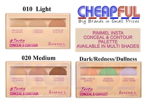 Rimmel London Insta Conceal & Contour Palette Concealer Multi Shade - Picture 1 of 3