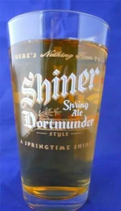 Shiner Dortmunder Spring Ale New 16 oz. Pint Glass Pilsner Barware - Picture 1 of 7