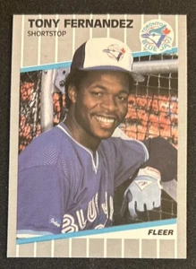 1989 Fleer Tony Fernandez Baseball Card #231 Blue Jays Shortstop VGEX O/C - Picture 1 of 2