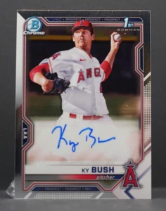 2021 Bowman Draft MLB KY BUSH 1st Bowman Chrome Auto #CDA-KB RC Angles White Sox - Picture 1 of 2