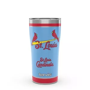 St LOUIS CARDINALS, 20oz STAINLESS STEEL TUMBLER FROM TERVIS WITH LID INCLUDED - Picture 1 of 2