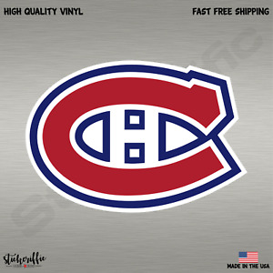 Montreal Canadiens NHL Hockey Full Color Logo Sports Decal Sticker-Free Shipping