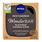 12xNIVEA 75g FACE CLEANSING WONDER BAR BLACKHEAD CLEARING WITH CHARCOAL
