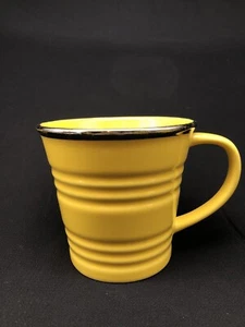Taza de café con cubo de arena amarilla Starbucks 2007 14 oz borde metálico taza de café - Imagen 1 de 6