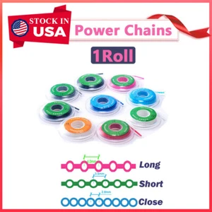 15Feet Dental Braces Power Chains Orthodontic Super Elastic Short Long Closed - Picture 1 of 12