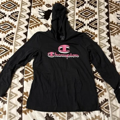 Sudadera con capucha delgada Champion para niña talla juvenil XL Foto 1 de 4