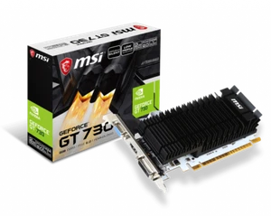 MSI NVIDIA GeForce GT 730 2GB DDR3 N730K-2GD3H/LP PCI-E Video Card VGA DVI HDMI - Picture 1 of 4