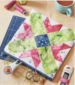 Bolsa con cremallera estilo coser patrón de edredón piezas LM - Imagen 1 de 1